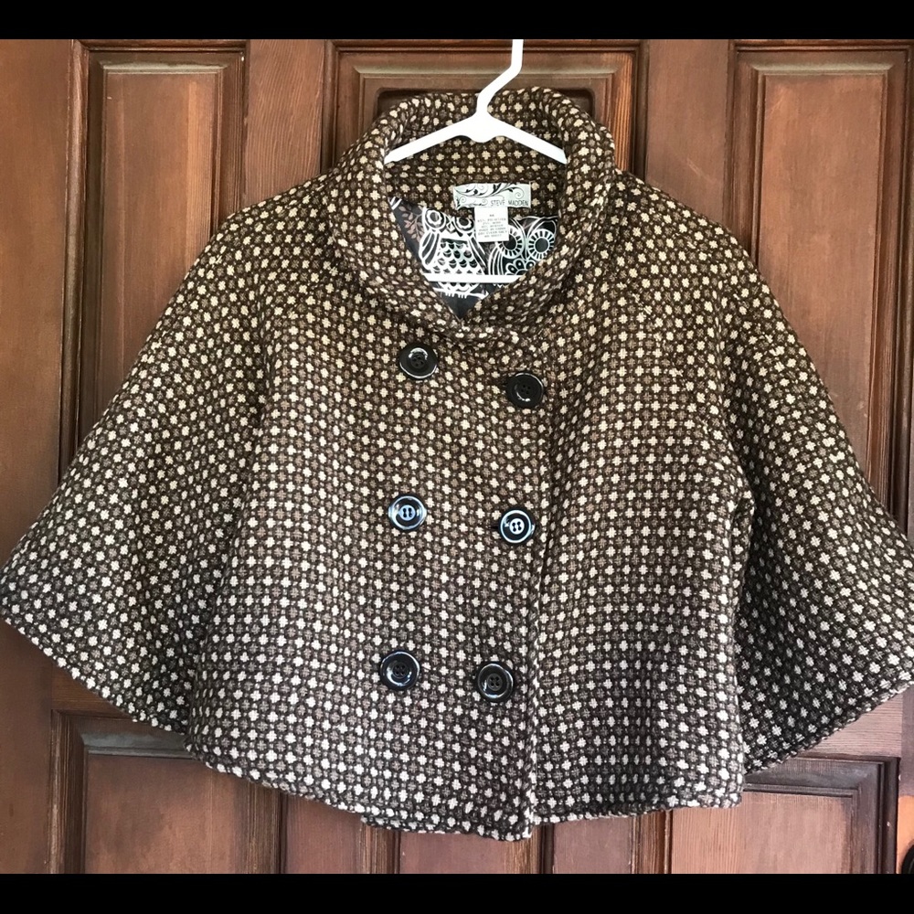 Steve Madden tweed swing coat.  Size Medium.